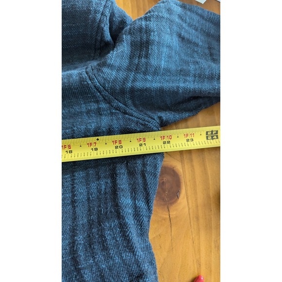 Free People Pleated Tunic Shirt Dark Gray Long Sleeve Button Down Women's M - Picture 3 of 8